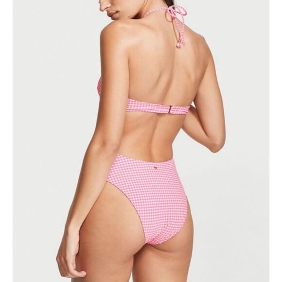 Victoria’s Secret Gingham Strappy Cutout One-Piece Swimsuit - Picture 2 of 6